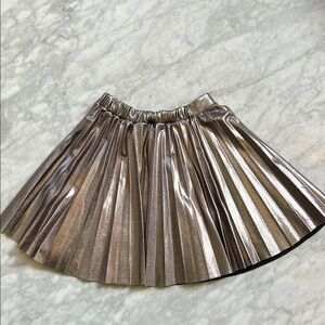 ZARA Kids Metallic Pleated Skirt